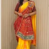 NS Rajasthani Handwork Chunri Georgette Broach Odhna