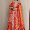 NS Handwork Pila Gaji Silk Traditional Dupatta