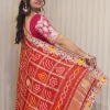 ns-b6-5 NS Handwork Chunri Gaji Silk Traditional Dupatta