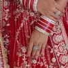 NS Royal Red Heavy Embroidered Bridal Lehenga