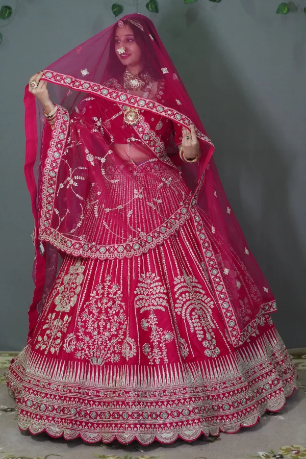 NS Rani Pink Bridal Designer Lehenga