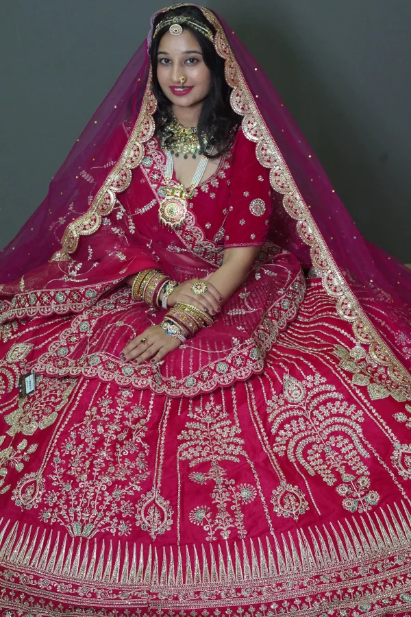 NS Rani Pink Bridal Designer Lehenga