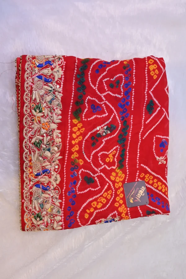 NS Traditional Chunri with Zardozi Hand Embroidery