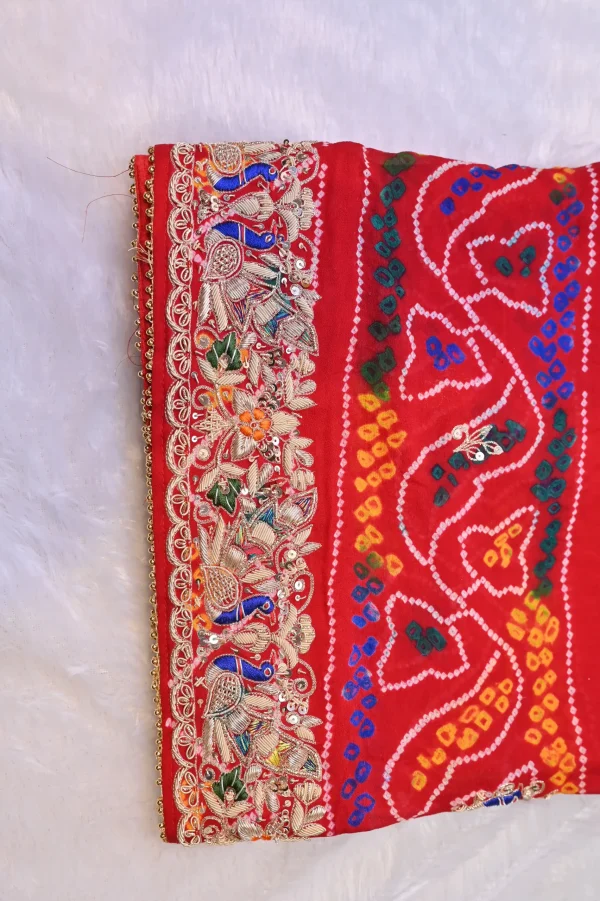 NS Traditional Chunri with Zardozi Hand Embroidery