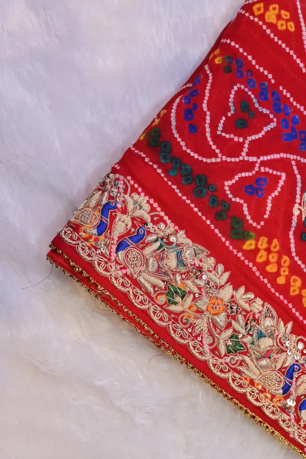 NS Traditional Chunri with Zardozi Hand Embroidery