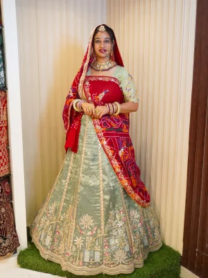 NS Traditional Chunri with Zardozi Hand Work