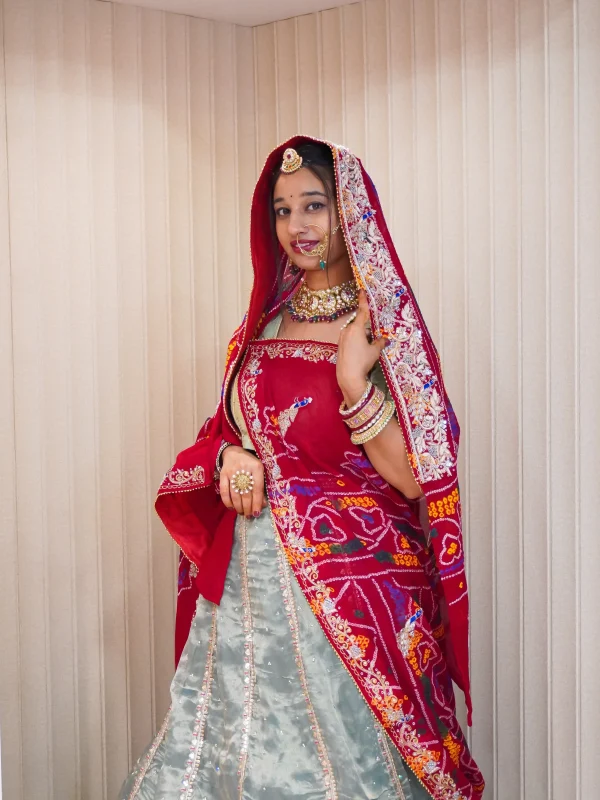 ns-p5-3 NS Traditional Chunri with Zardozi Hand Work