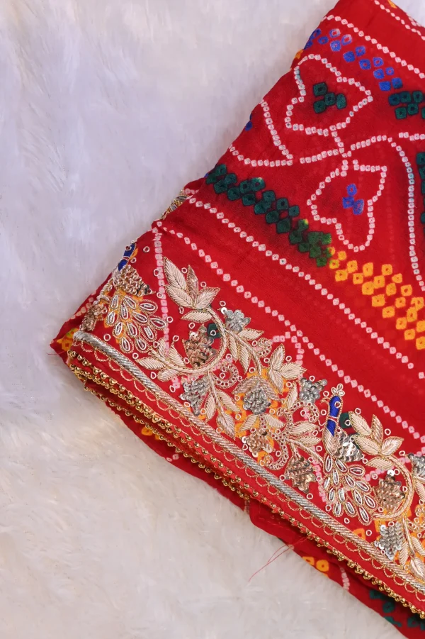 ns-p5-6 NS Traditional Chunri with Zardozi Hand Work