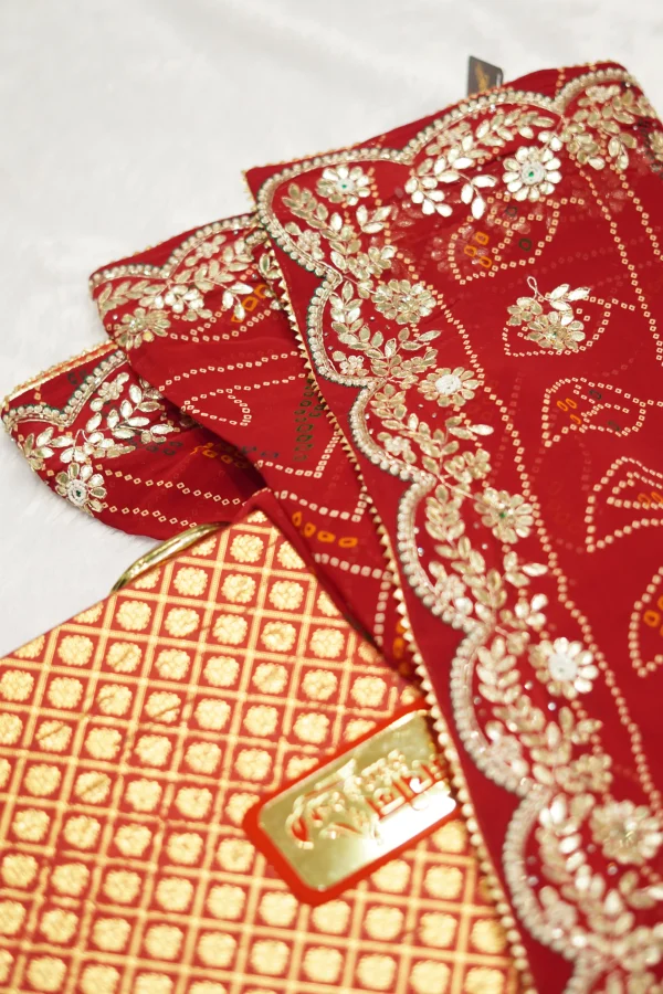 NS Zardozi Work Pure Georgette Festive Wear Saree