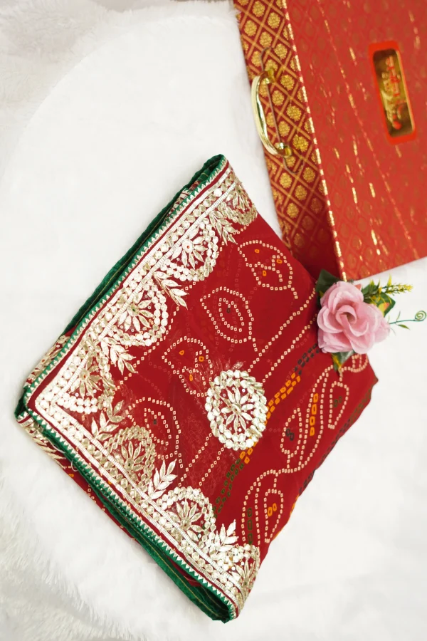 NS Traditional Gota Patti Pure Georgette Festive Wear Saree