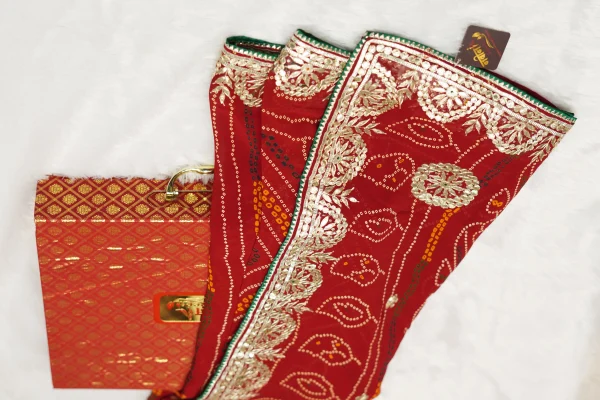 NS Traditional Gota Patti Pure Georgette Festive Wear Saree