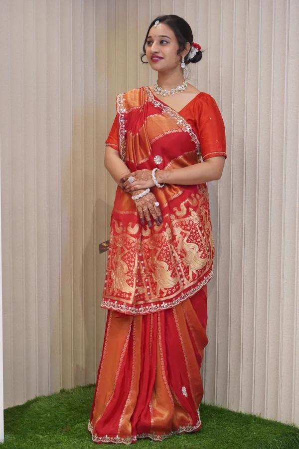 NS Katdana Banarasi Silk Festive Wear Saree