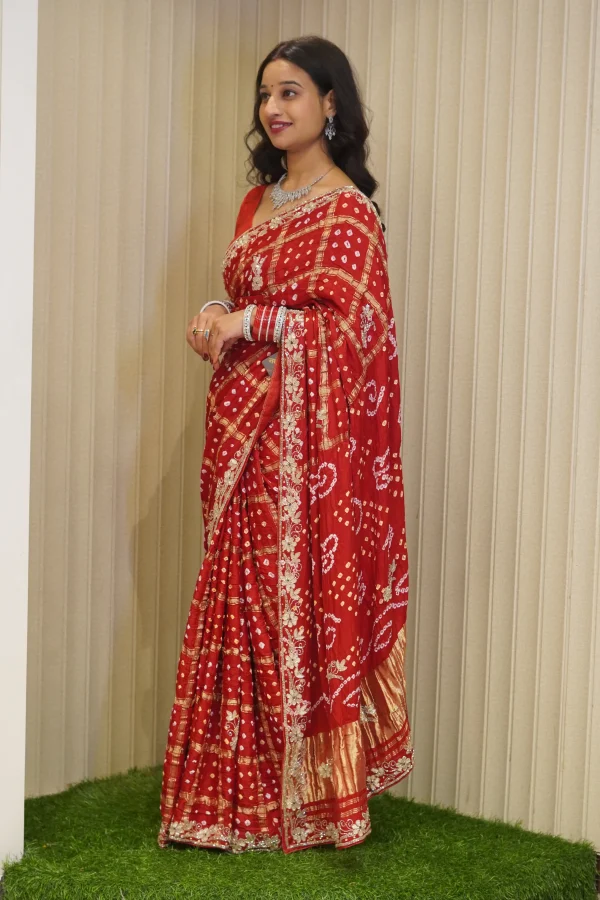 NS Handwork Gota Patti Modal Silk Festive Wear Saree