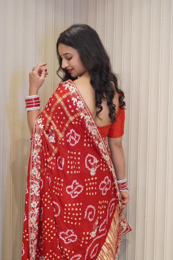 NS Handwork Gota Patti Modal Silk Festive Wear Saree