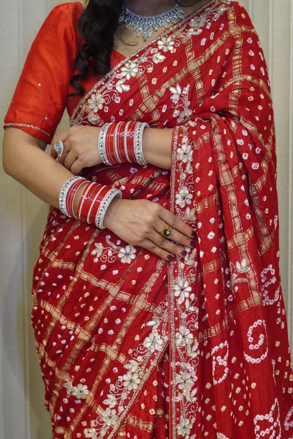 NS Handwork Gota Patti Modal Silk Festive Wear Saree