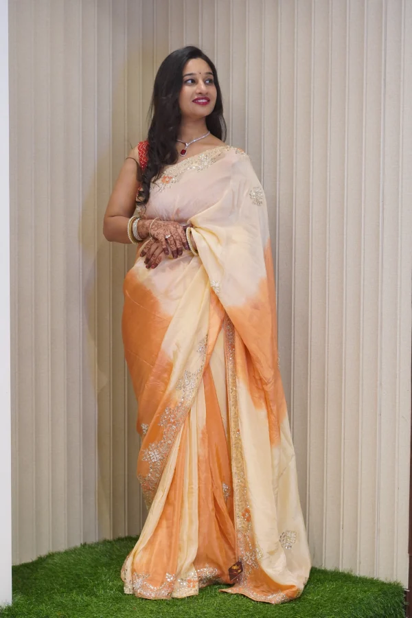 NS Designer Tie Dye Ho Silk Traditional Saree