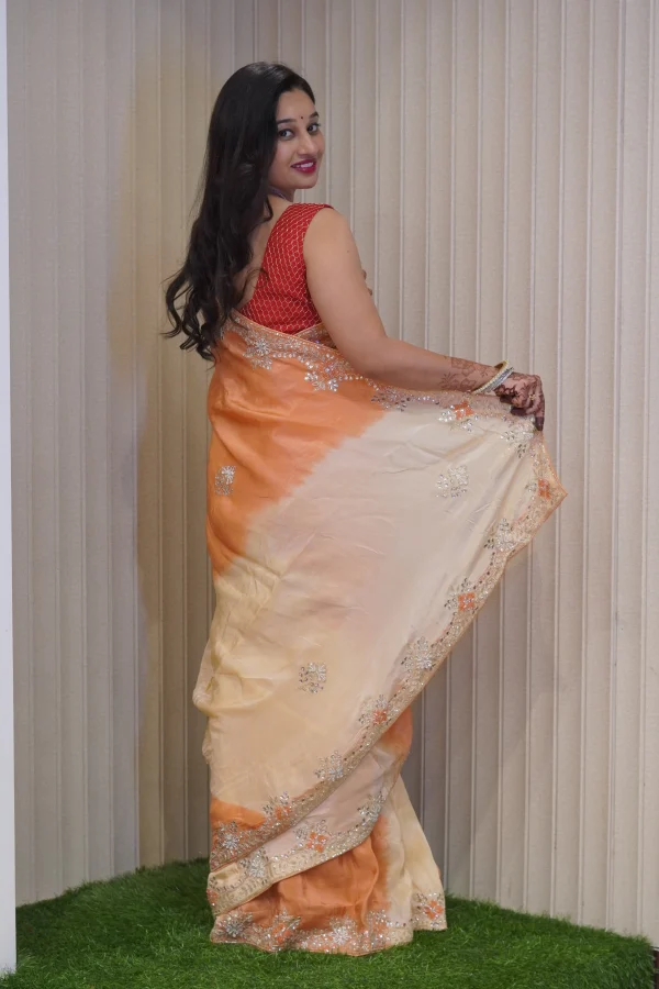 NS Designer Tie Dye Ho Silk Traditional Saree