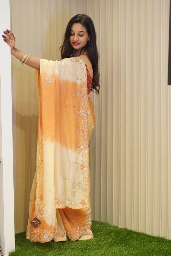 NS Designer Tie Dye Ho Silk Traditional Saree