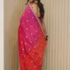 NS Elegant Tie Dye Handwork Ho Silk Party Wear Saree