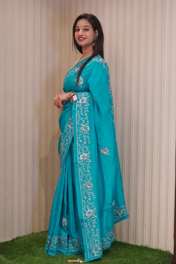 ns-s19-a-5 NS Pittan Work Silk Traditional Festive Wear Saree