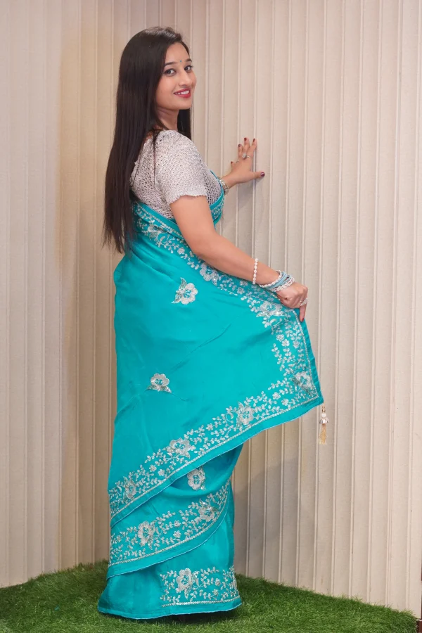 ns-s19-a-6 NS Pittan Work Silk Traditional Festive Wear Saree