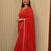 ns-s23-5 NS Traditional Bandhej Print Gota Patti Style Synthetic Saree