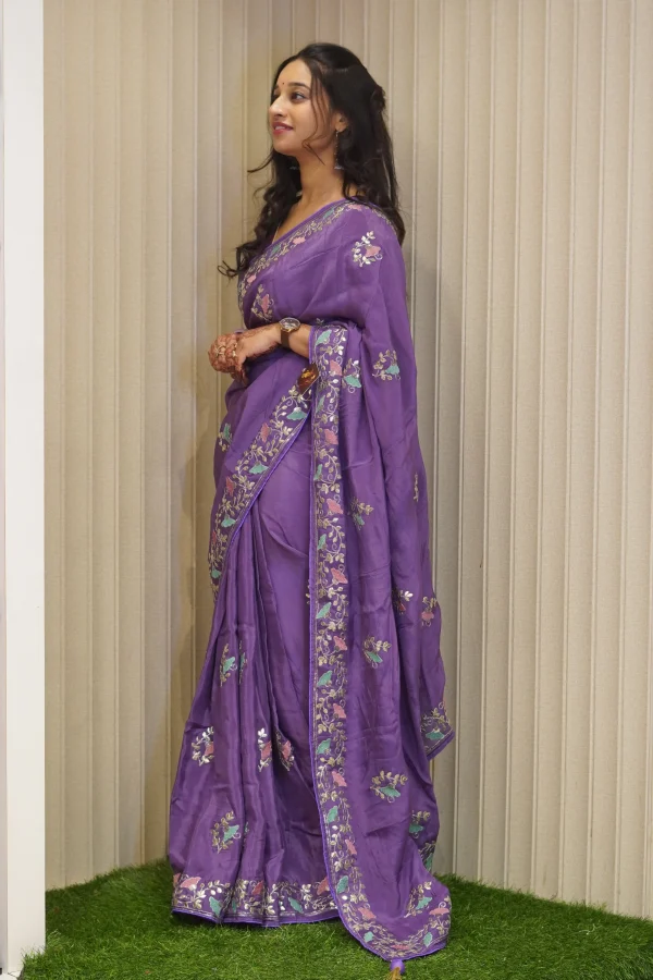 NS Embroidery HO Silk Festive Wear Saree