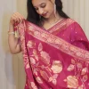 ns-s4-b-6 NS Banarasi Ho Silk Traditional Festive Wear Saree
