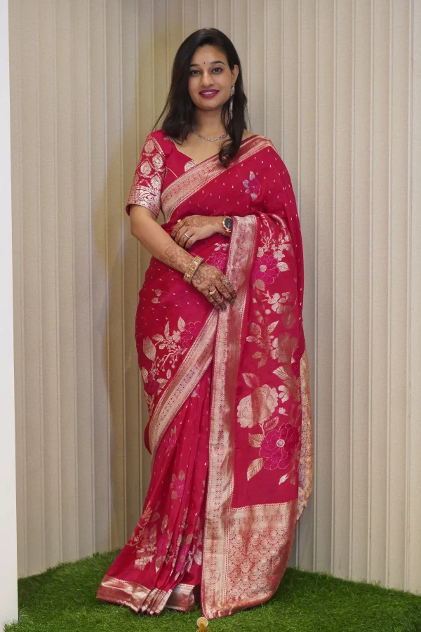 NS Traditional Banarasi Weave Ho Silk Festive Wear Saree