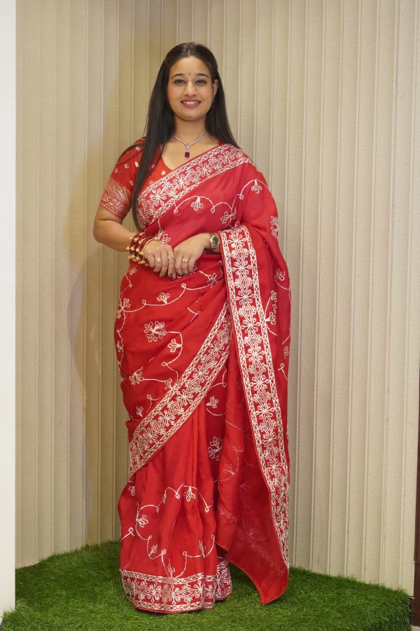 ns-s6-b-4 NS Rajasthani Ho Silk Traditional Festive Wear Saree