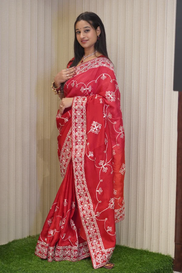 ns-s6-b-5 NS Rajasthani Ho Silk Traditional Festive Wear Saree