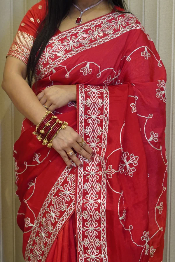 ns-s6-b-7 NS Rajasthani Ho Silk Traditional Festive Wear Saree