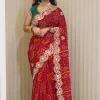 NS Pure Crepe Traditional Festive Wear Saree