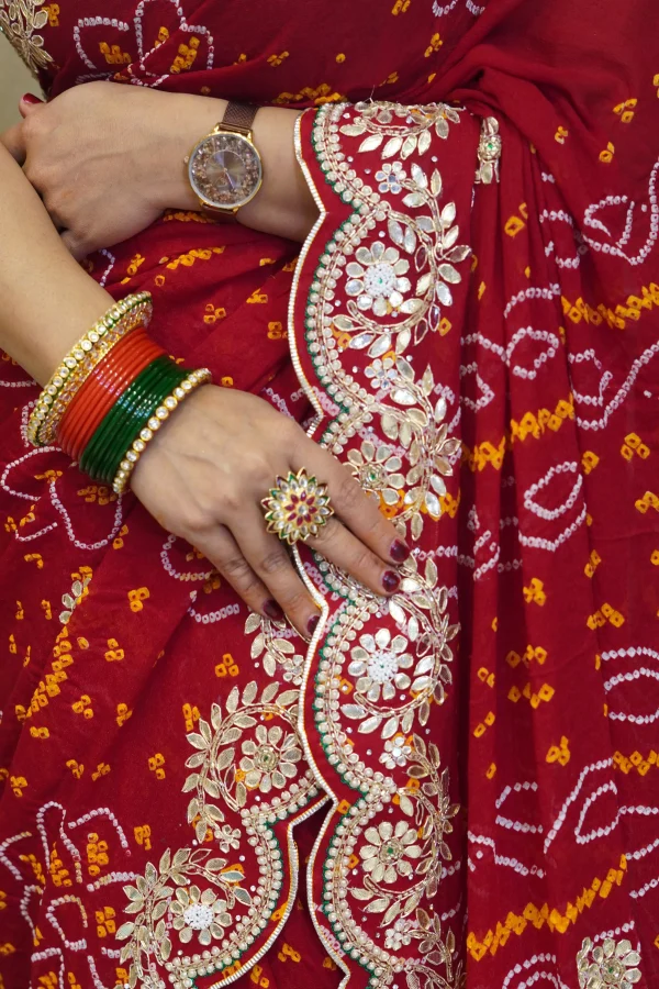 NS Pure Crepe Traditional Festive Wear Saree