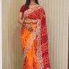 NS Pure Crepe Festive Wear Saree