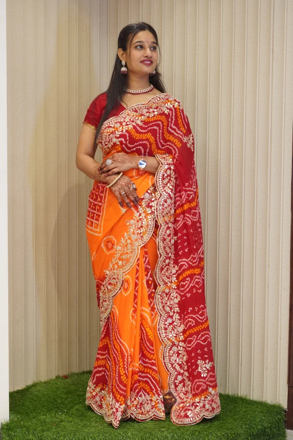 NS Pure Crepe Festive Wear Saree