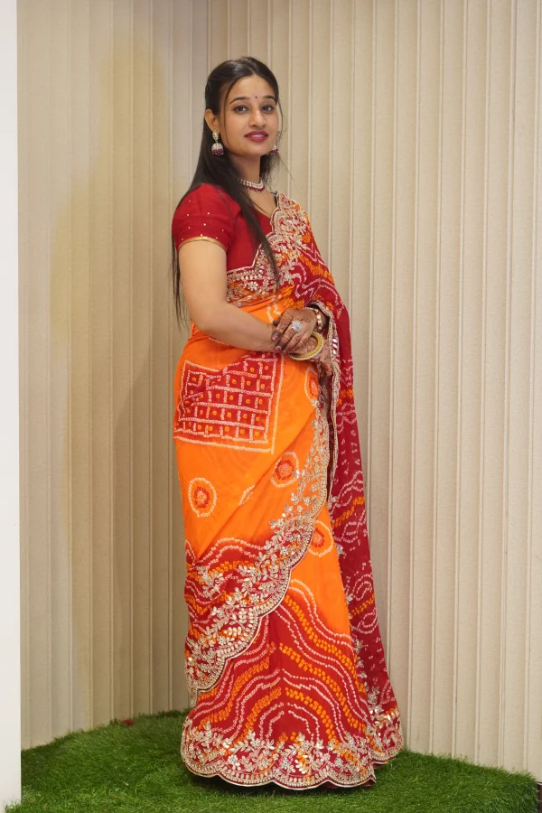 NS Pure Crepe Festive Wear Saree