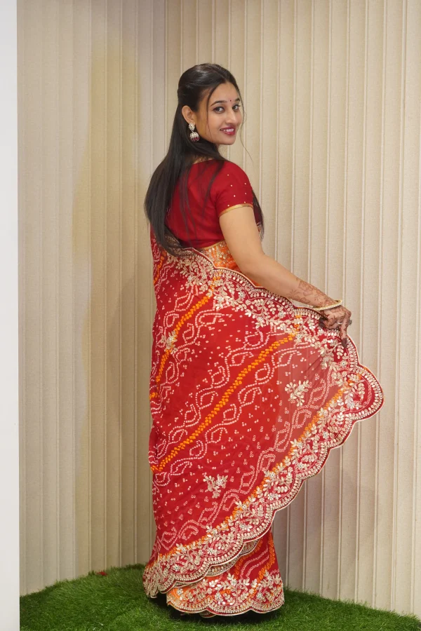 NS Pure Crepe Festive Wear Saree