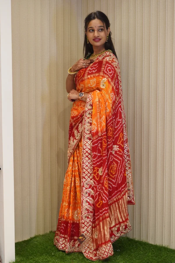 NS Gaji Silk Zardozi Festive Wear Saree