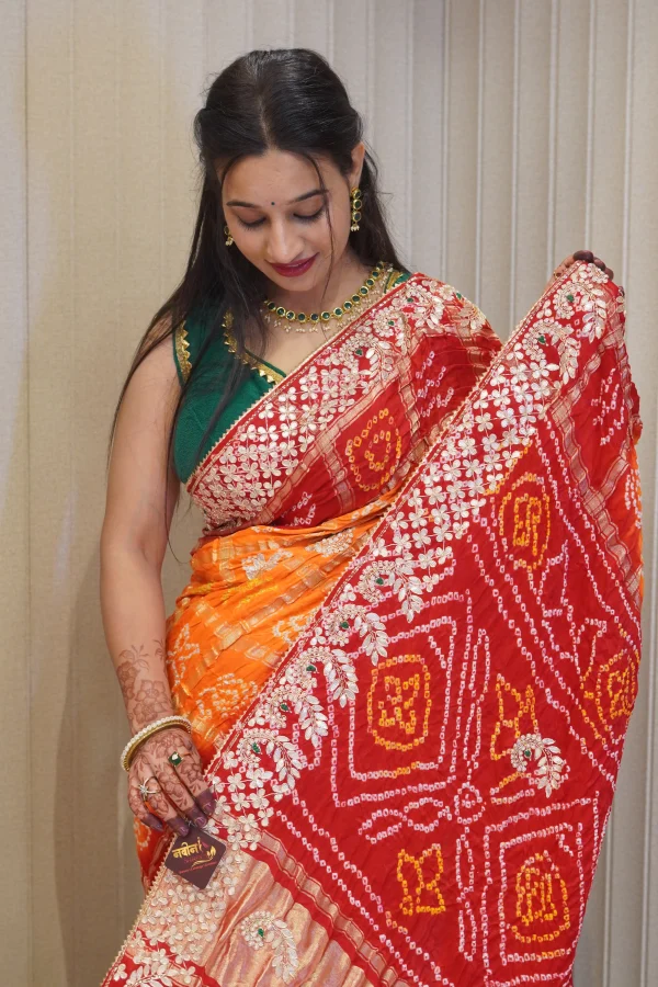 NS Gaji Silk Zardozi Festive Wear Saree